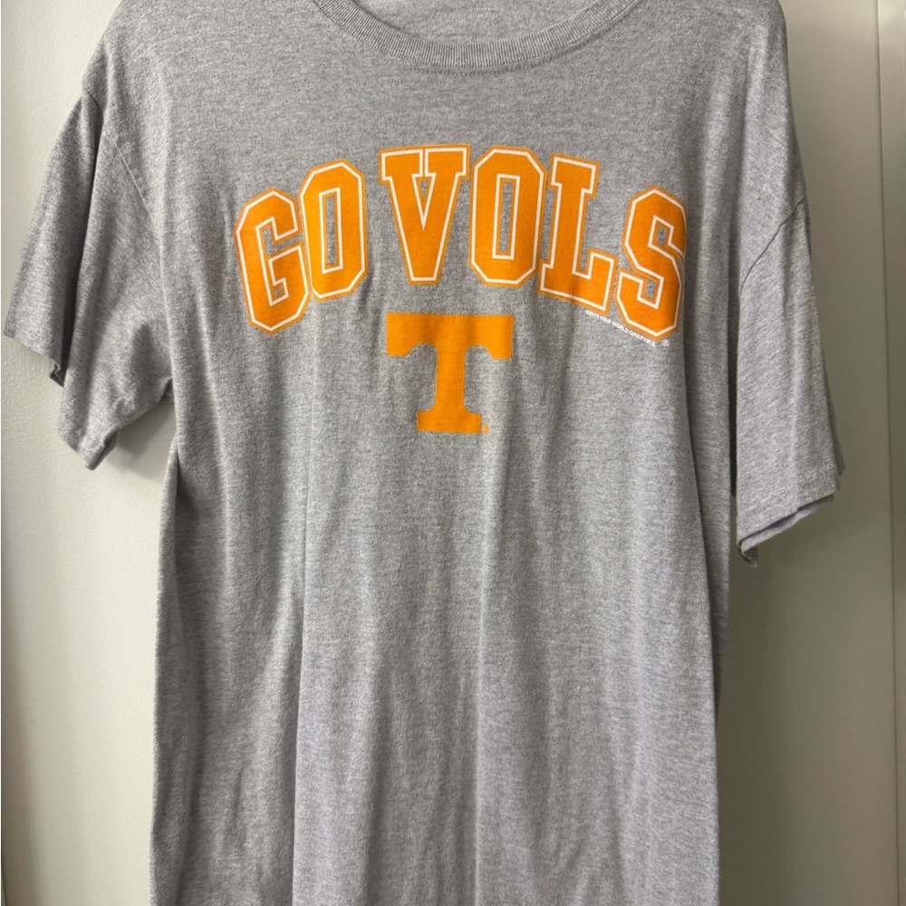 VINTAGE -Gray 'Go Vols' T-Shirt -Sz NA